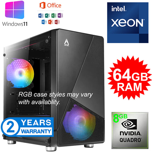 XEON WORKSTATION w 14 core & 8GB QUADRO