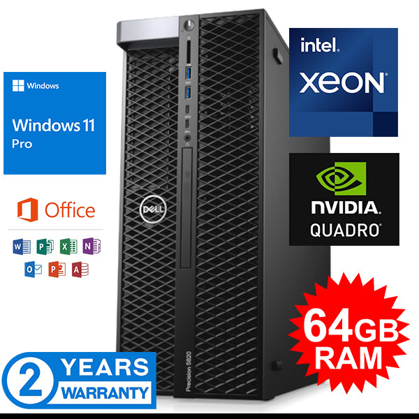 DELL PRECISION DUAL XEON GOLD – QUADRO P4000